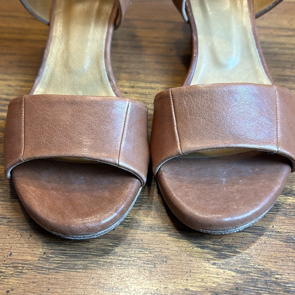 Coclico Leather Wedge Sandal with Zipper - Picture 4 of 11